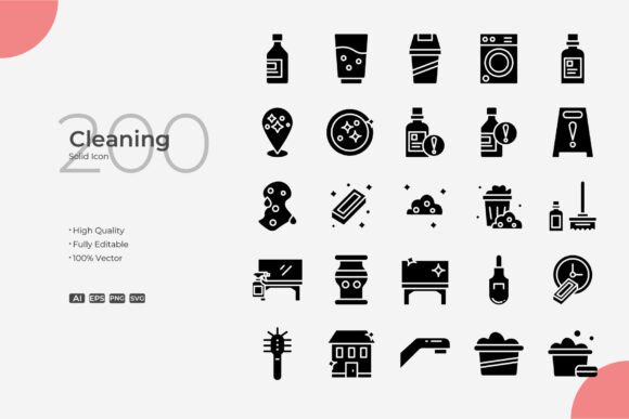 Cleaning Solid: Graphics and Icons for Modern Design