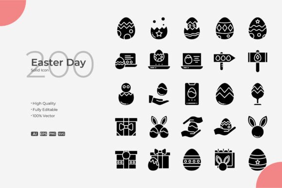 Easter Solid Graphics & Icons