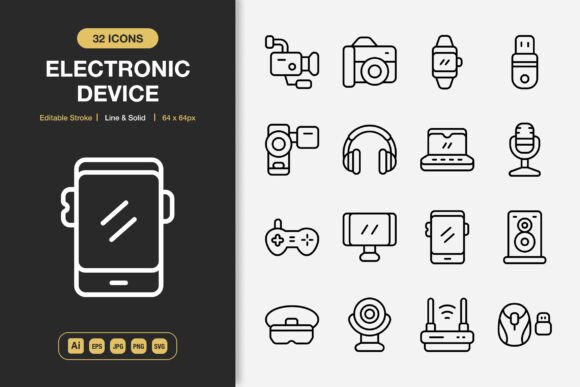 Electronic Device Icons