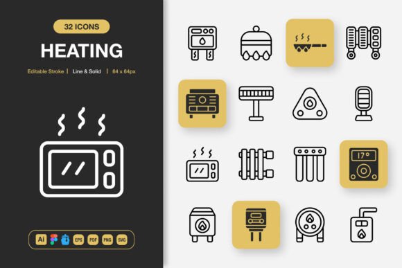 Heating Icons: Graphics for Every Project