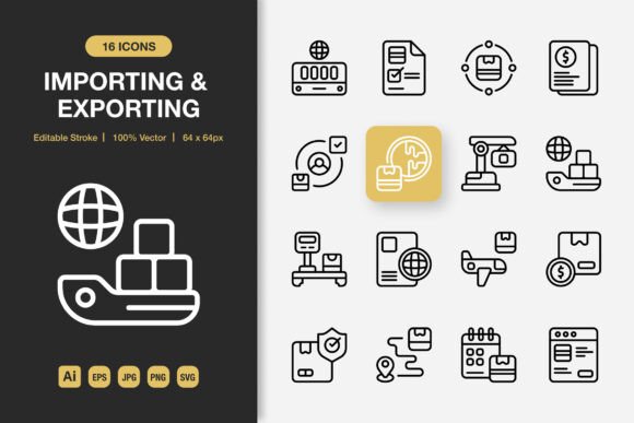 Importing and Exporting Outline Icons for Graphics and Icons