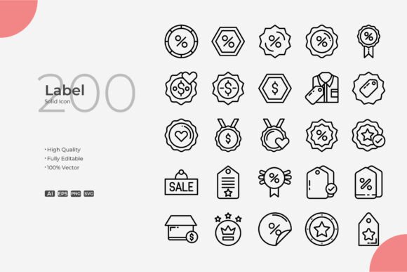 Label Line: Graphics and Icons for Digital Sellers