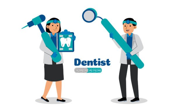 Man and Woman Dentist Profession