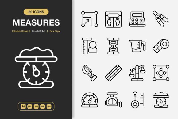Measures Icons: Graphics for Every Project