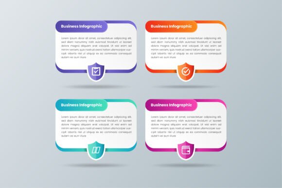 Shield Infographic Rectangle: Graphics That Elevate Infographics